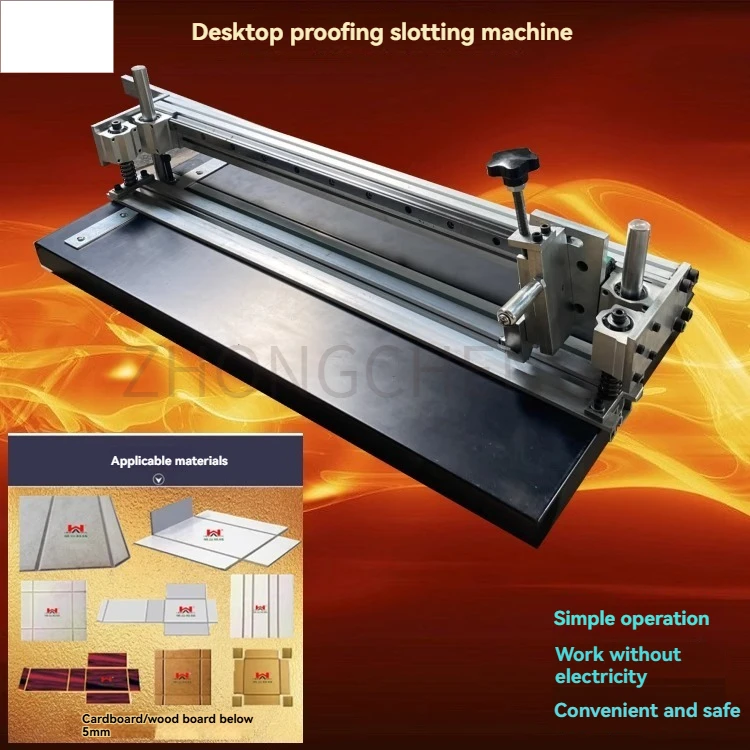 

Manual Slotting and Sampling Machine Gift Box Gray Cardboard V-slot Machine Sampling Machine Gift Box
