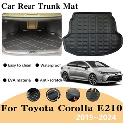 Car Anti-Slip Trunk Mat for Toyota Corolla E210 2019~2024 Sedan Car Rear Cargo Tray Trunk Mat Rear Pad Accessories EVA Material