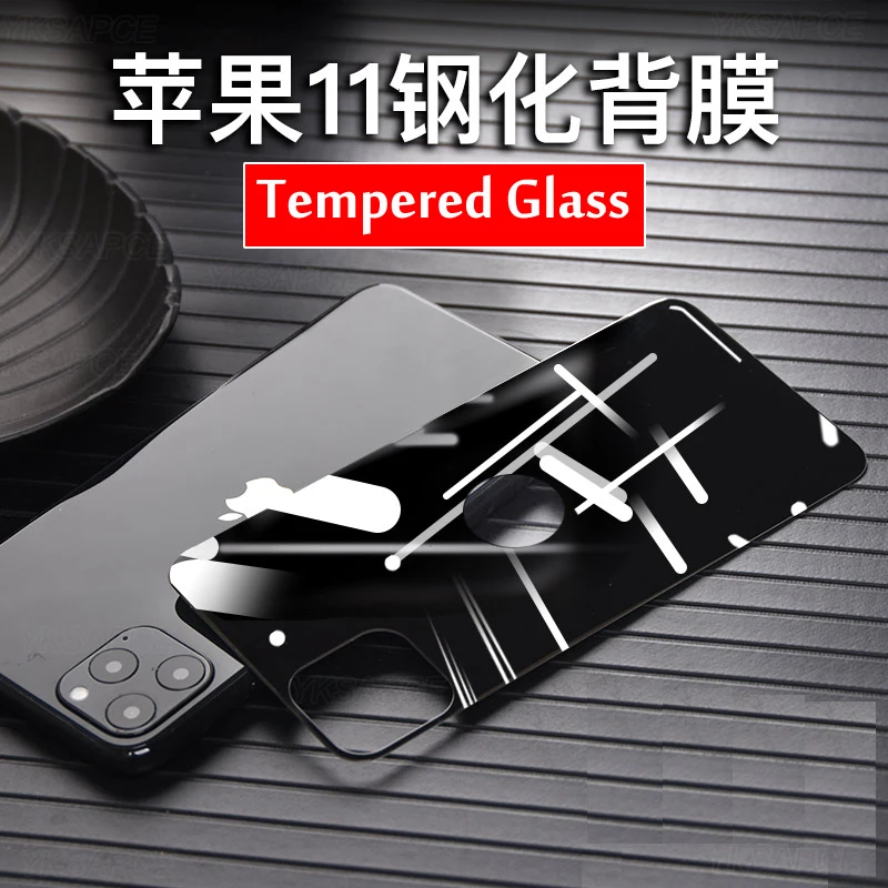 Black White Gold Back 9H Tempered Glass Protective Film For iPhone 15 14 Plus 13 12 mini 11 Pro MAX Full Cover Screen Protector