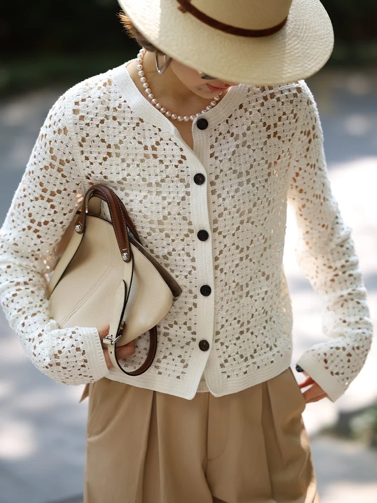 

WinnieTang женский вязаный открытый кардиган с вышивкой из хлопчатобумажной пряжи Long Sve круглый Ne Ele Sle комплект из двух предметов