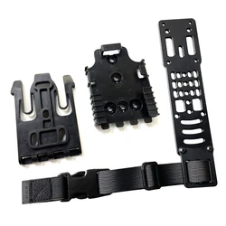 Tactical Metal Modular Pistol Holster Adapter With QLS Platform Holster Drop Leg Band Hunting Airsoft Quick Pull Draw