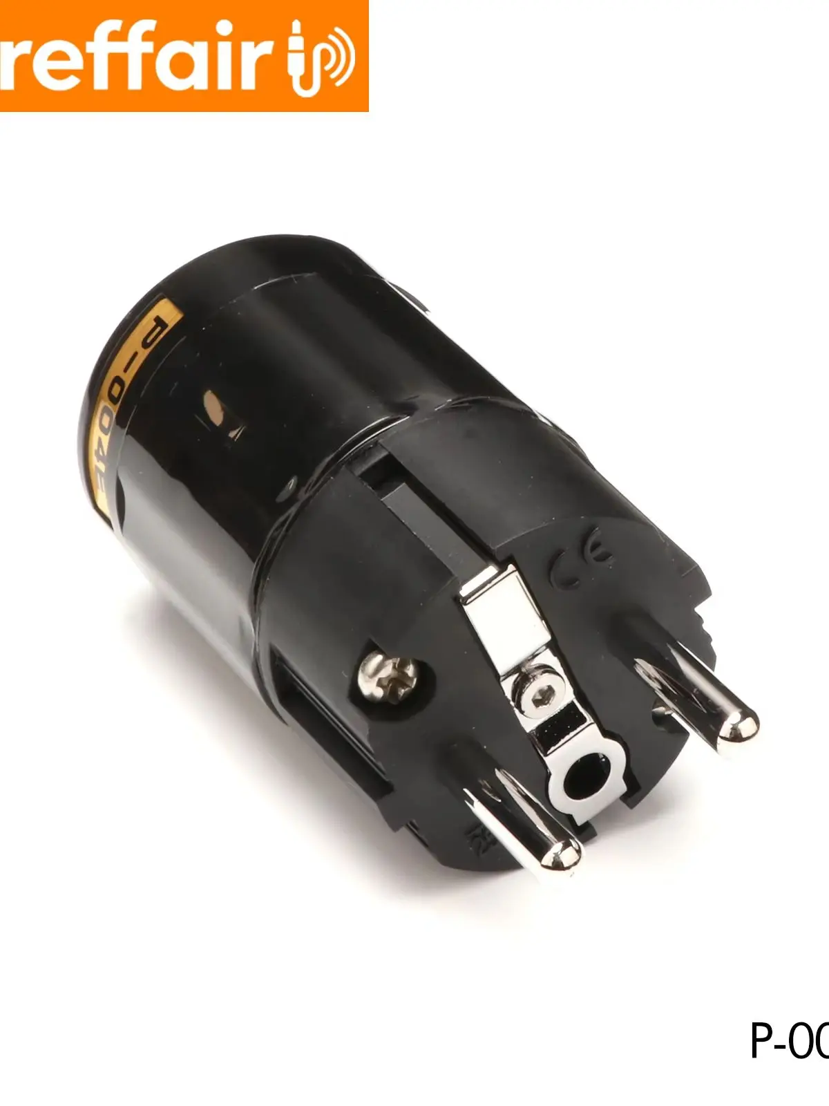 Preffair HiFi Rhodium-beschichteter US/EU-Netzstecker IEC-Anschluss Audio-Verstärker CD-Player AC-Stromkabel-Adapter für Lautsprecher
