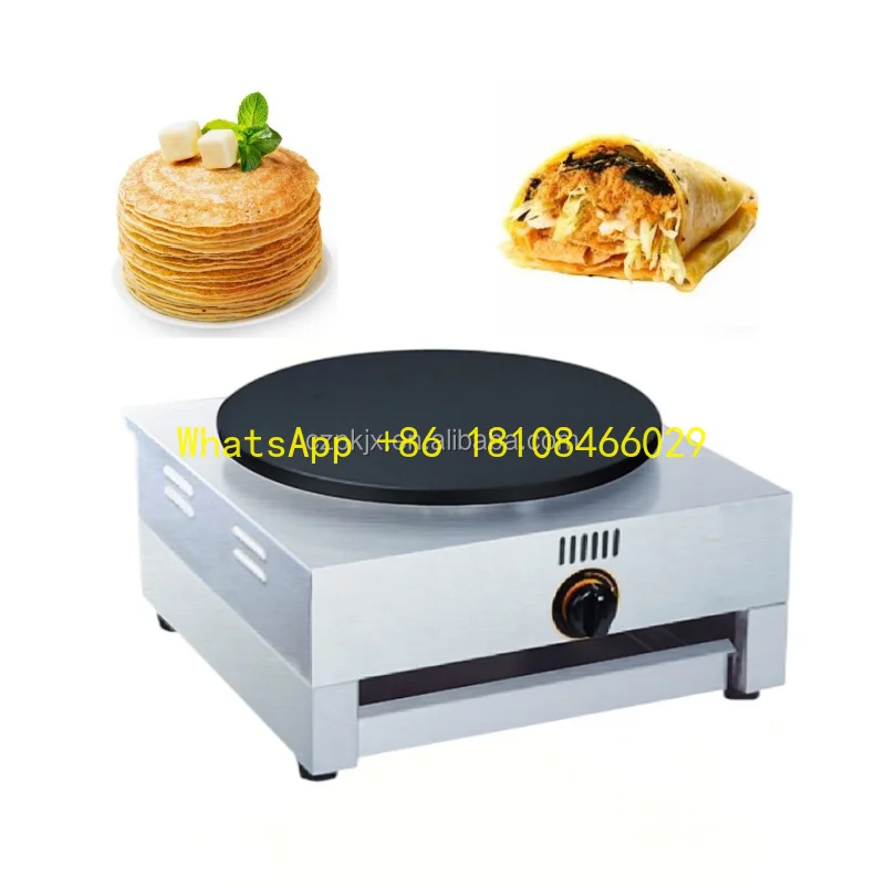 

Машина для выпечки блинов, сковорода для выпечки блинов для Франции, Новое поступление, одна круглая головка, 40 см, настольная коммерческая электрическая блинница