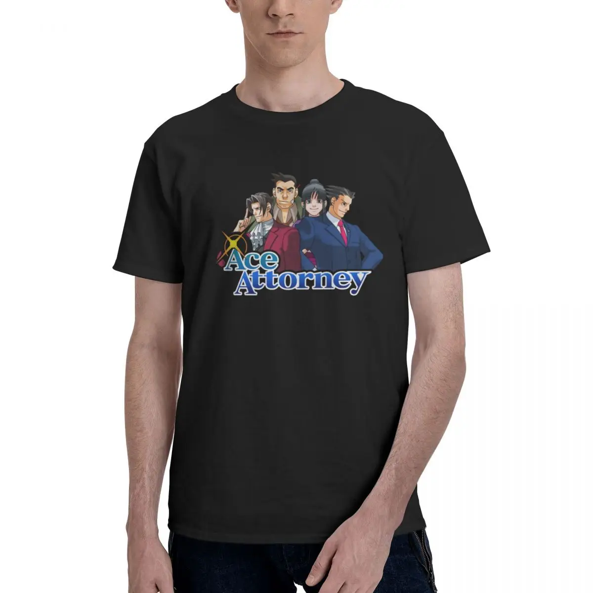 Ace Attorney Characters T Shirts Graphic Y2K Gifts O-neck Men Women T-Shirt Tops