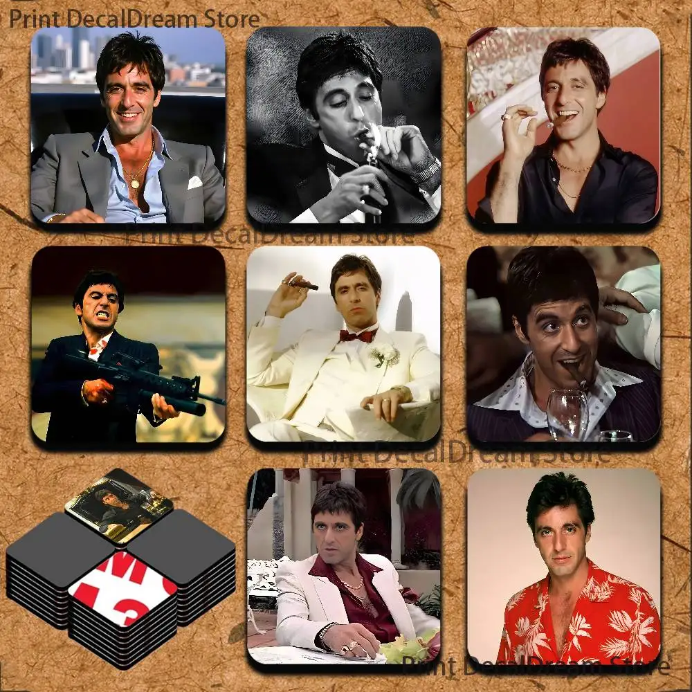 

T-Tony M-Montana S-Scarface Cute Cartoon Anime Refrigerator Magnets Soft Magnetic Heat Transfer Refrigerator Magnets Gift