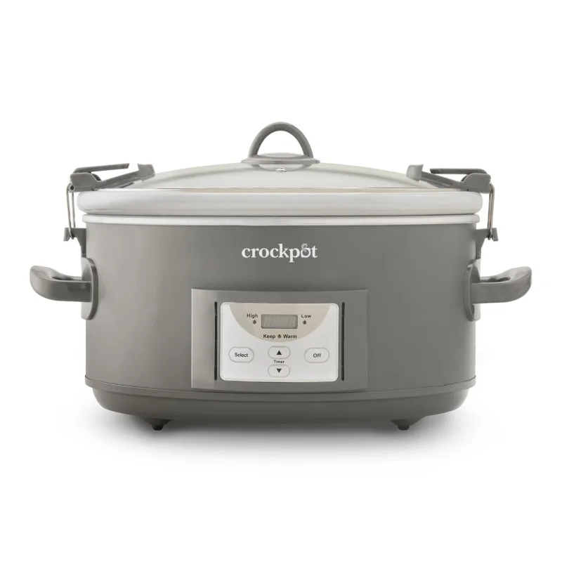 

Crock-Pot® Programmable 7-Quart Cook and Carry Slow Cooker, Grey
