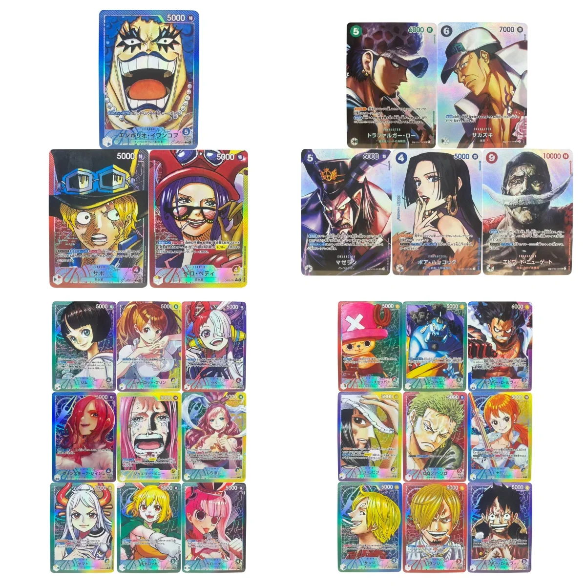 

57 шт. Коллекционные карты ONE PIECE Monkey D. Luffy Marshall D Teach Shanks JPN DIY Высококачественная самодельная игра Аниме-карта Подарочная игрушка