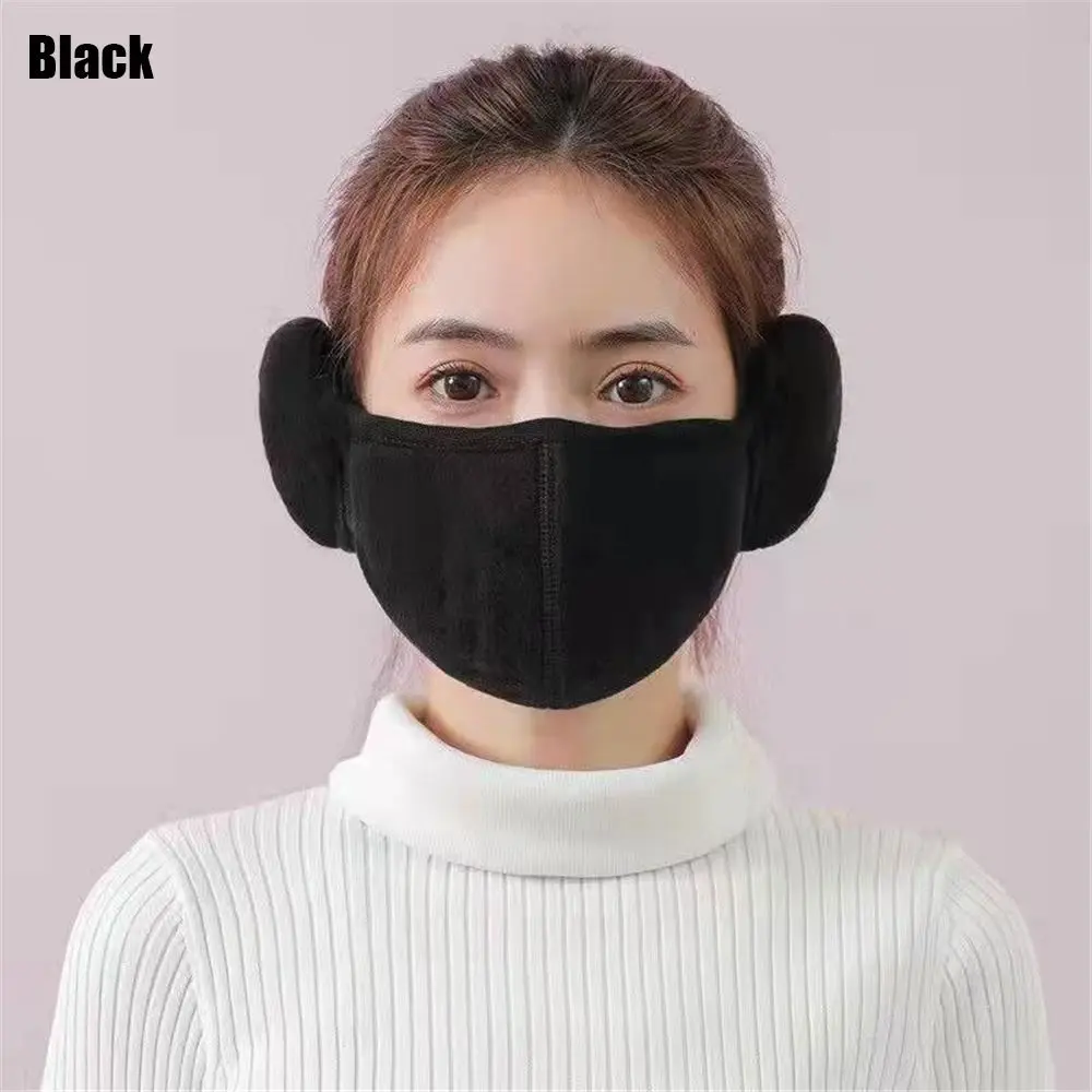 Cycling Breathable Windproof Cold-proof Earmuffs Ear Warmer Fleece Mouth Cover Warm Masks