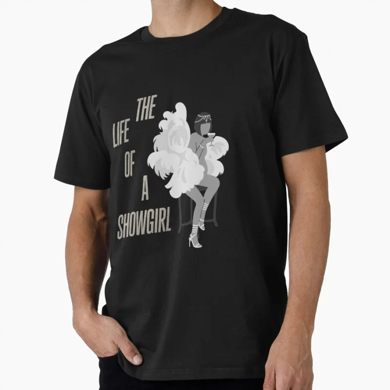 

Home Decor Merch The Life Of A Showgirl music singer Gift t shirt for men Large size Tops 100% cotton printed man clothes