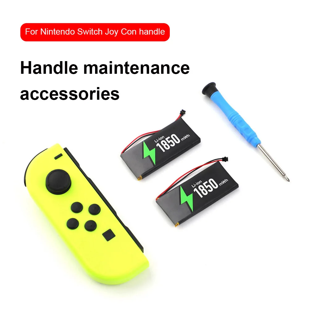 For Nintendo Switch Handle Battery Pack 1850mWh Left Right Game Handle Battery Replacement Accessories for Switch OLED/Joy-Con