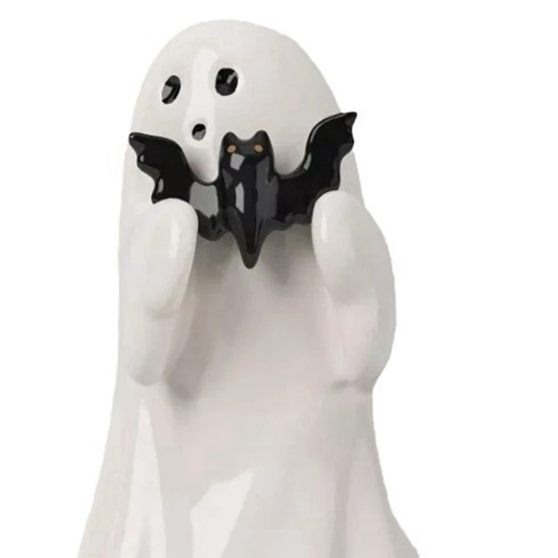 Small Horror Ghost Statue,Halloween Ghost Sculpture Figurine,Coffee Table Shelf Mantel Display Collectible