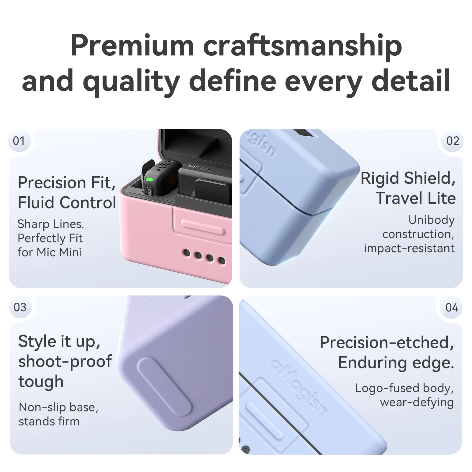 

Silicone Protective Cover For DJI Mic Mini Wireless Microphone All Round Drop-proof Skin Case For DJI Mic Mini Accessories