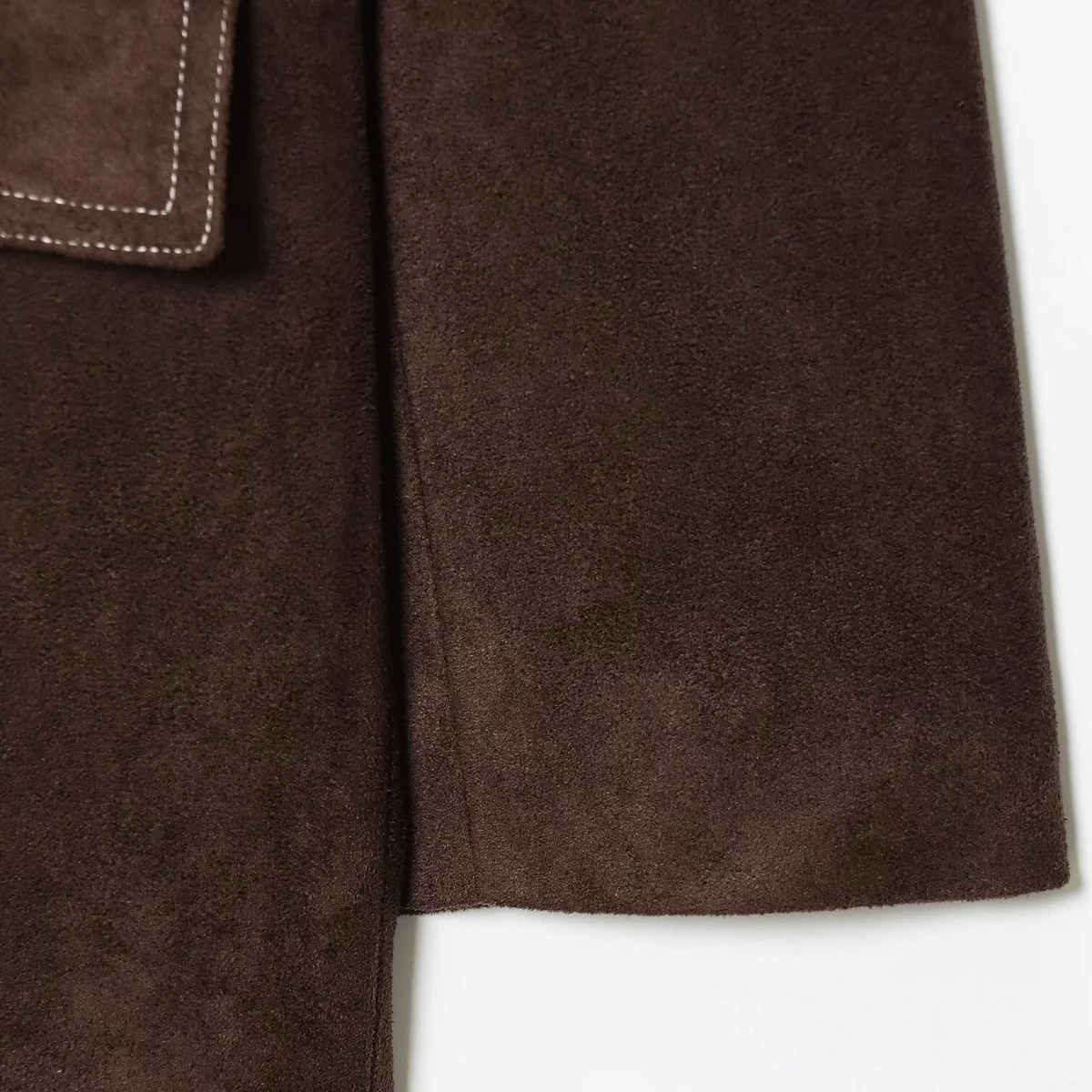 سترة نسائية كلاسيكية مستقيمة للتنقل بزر واحد وجيب بأكمام واسعة وسترة مقصوصة بلون سادة سترة نسائية أنيقة للخريف #5