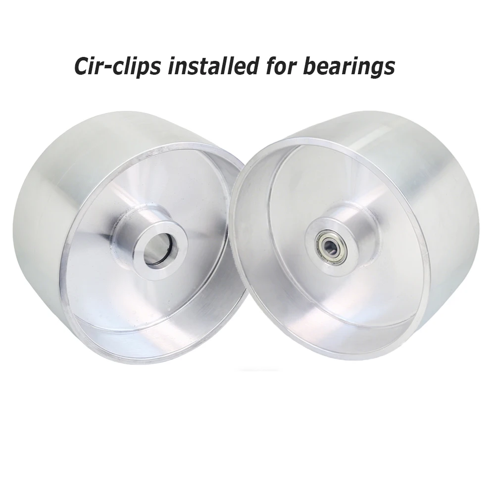 Dia. 200/180 x 100mm Fully Aluminum Wheel Pulley Belt Grinder Contact Wheel Drive Tracking Idler Wheel