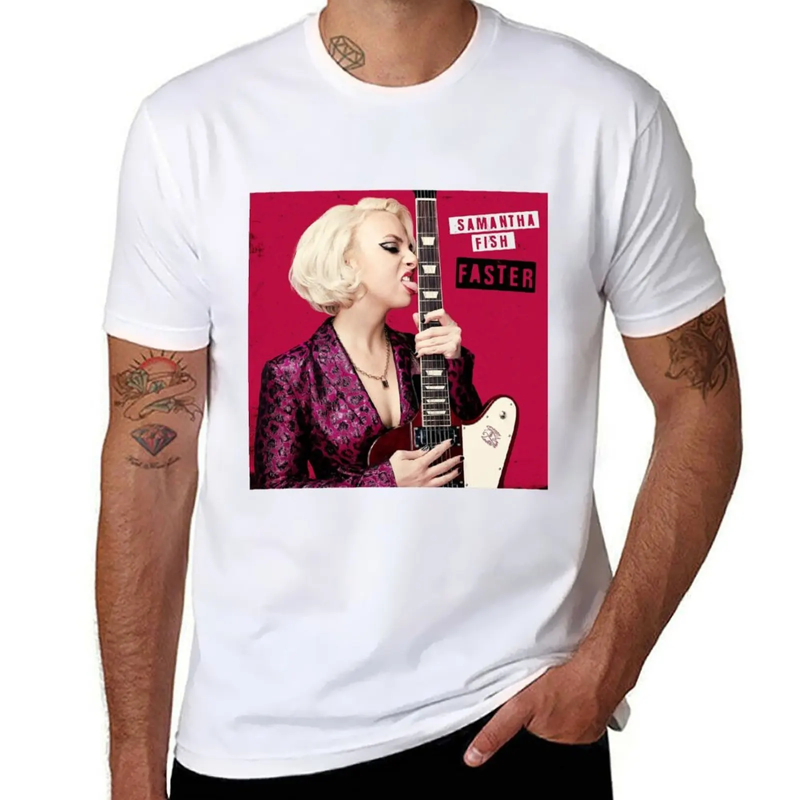 

Samantha Fish kedadean Faster T-Shirt essential t shirt cotton t shirts man 100% T-Shirt