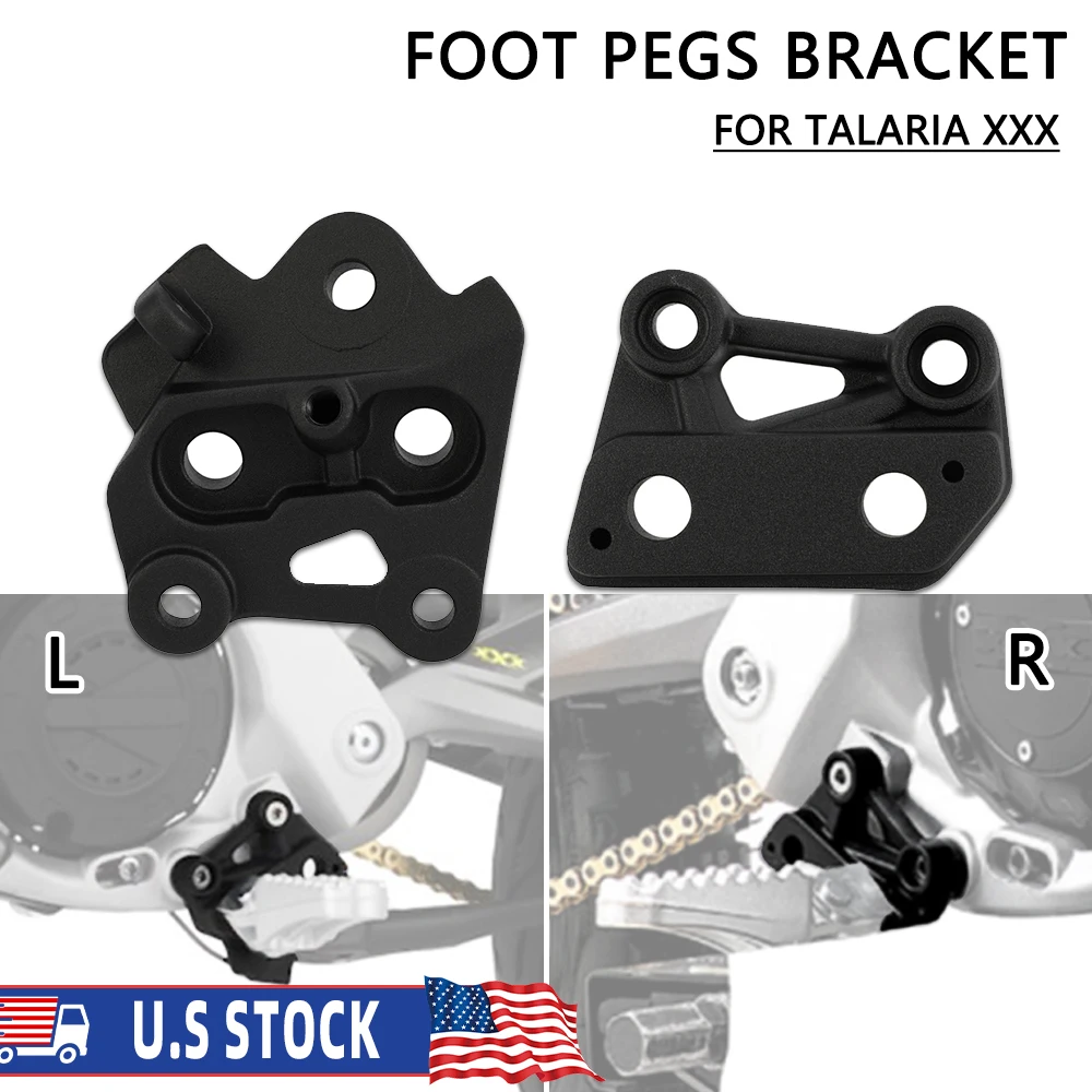 Foot Pegs Brackets For Talaria Sting XXX X3/PRO Footpeg Holder Kits Pedal Bracket Support EBike Electric Dirt Bike