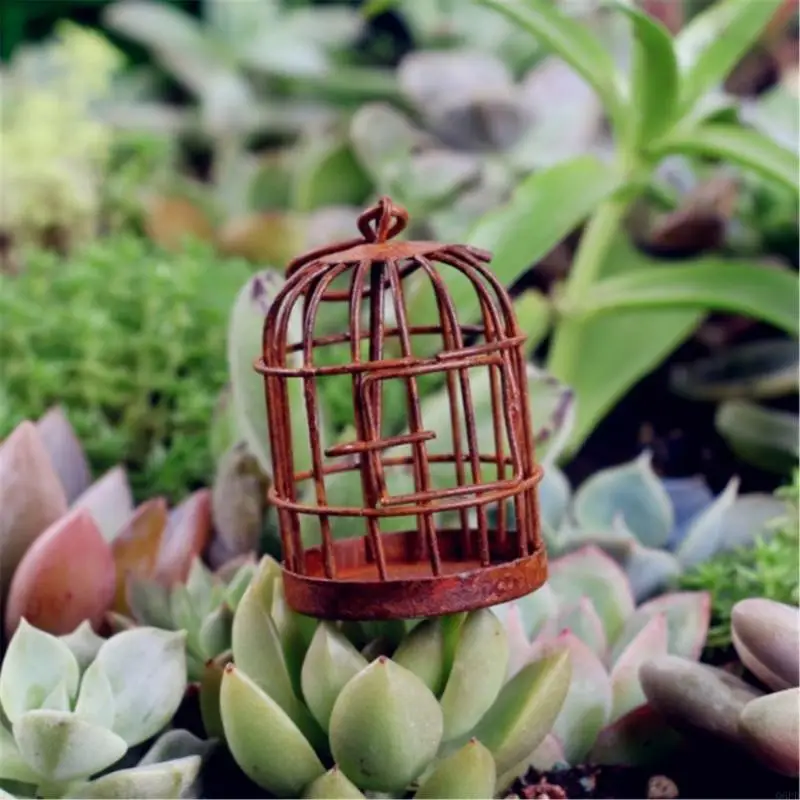 

Birdcage Statue Model Birdcage Bedroom Room Yard Decors Miniatures
