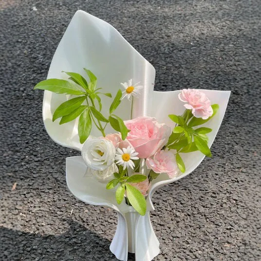 3D-Gedruckte Blumenstrauß-förmige Deko-Vase, Kreative Desktop-Blumenvase Tischdekoration für Zuhause