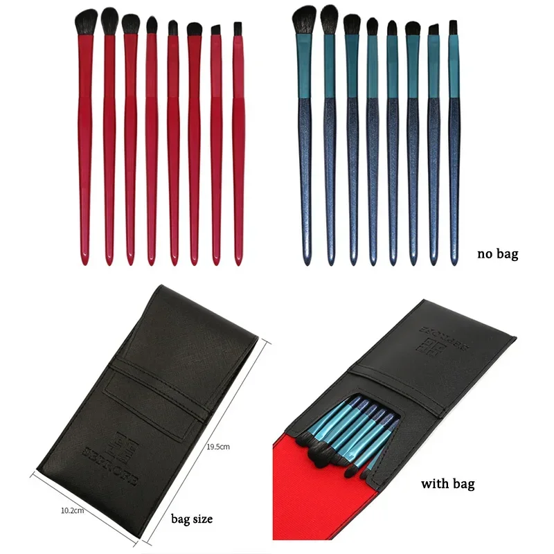 8Pcs 아이 메이크업 브러쉬 세트 파운데이션 화장품 브러쉬 컨실러 눈썹 아이 라이너 메이크업 브러쉬