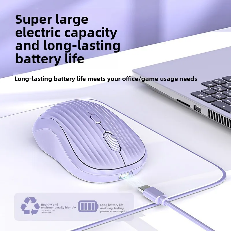 Mouse Bluetooth wireless dual-mode: silenzioso, compatibile con telefoni, tablet, iPad e laptop, per uso ufficio