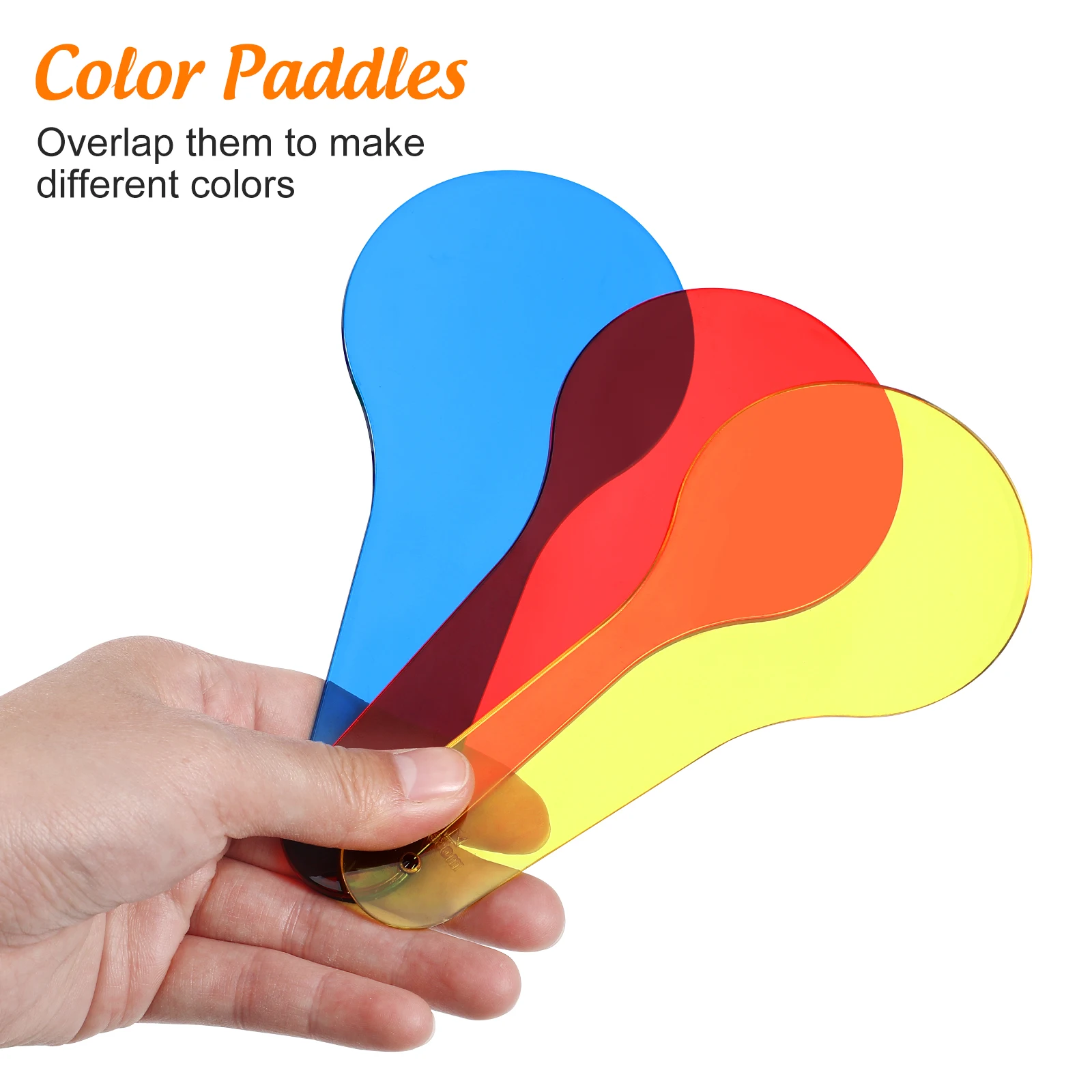 

6 Pcs Color Filter Plates Kids Toys Educational Aids Science Experiments Transparent Paddles Child Learning Tools Building