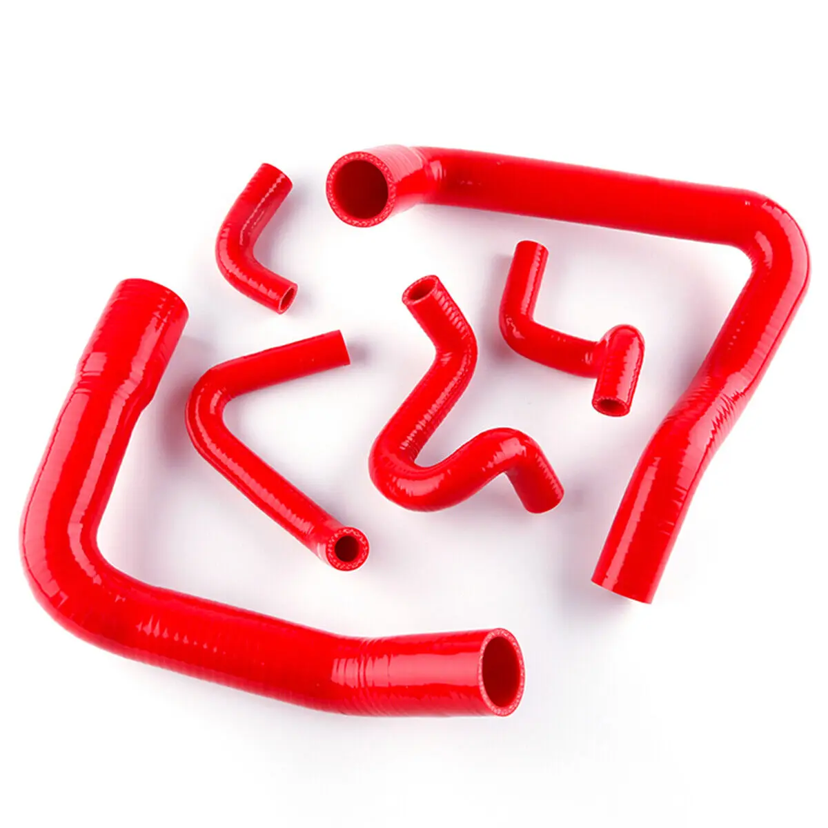 

RED Radiator Hose Kit Silicone For 86-93 Ford Mustang GT/Cobra V8 5.0L
