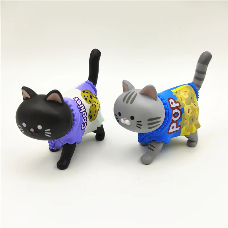 5cm New Cat Blind Box Candy Clothing Walking Cat Doll Toy Cat Doll Blind Bag Decoration Desktop Ornament Children's Gift