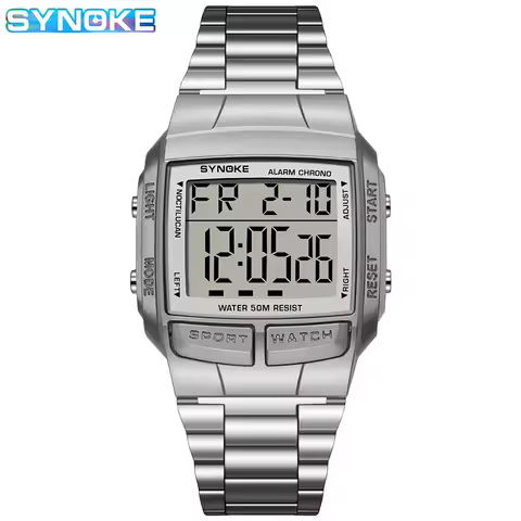 SYNOKE Military Sports Watches Electronic Men Watches Top Brand Luxury Male Clock Waterproof LED Digital Watch Relogio Masculino