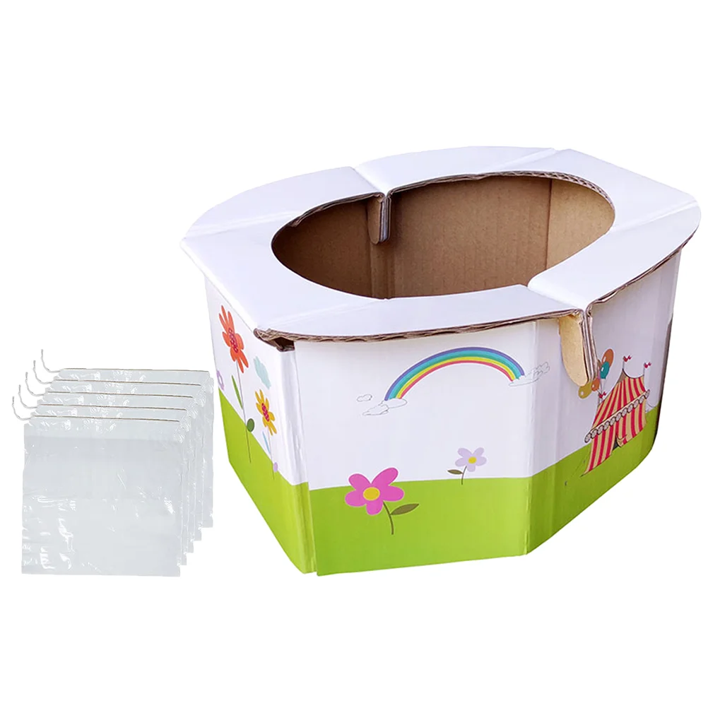 Bassin de lit pliant pour bébé, toilette portable, urinoir de commode pour les tout-petits, pot de voyage en papier