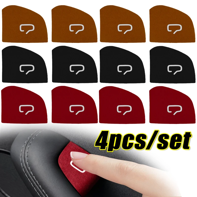 4pcs Car Armrest Window Lift Button Switch Decals Car Door Open Button Decals for Tesla Model Y Compatible with The Refreshed