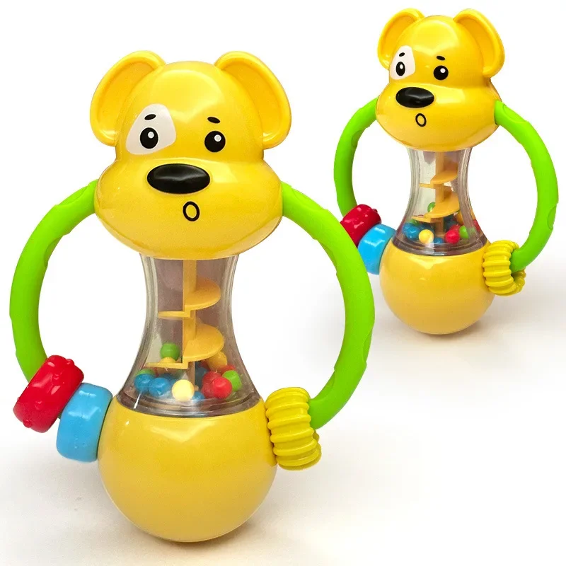 Speelgoed voor baby's en peuters Rammelaar Baby 0-1 jaar oud Grijpen Vroeg onderwijs Educatief speelgoed Puppy Zachte gom Kauwen Rammelaar Speelgoed
