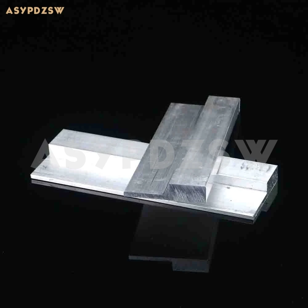 2PCS L250mm*62*13.6 Aluminum heat sink Power amplifier gold seal triod thermal conduction bridge