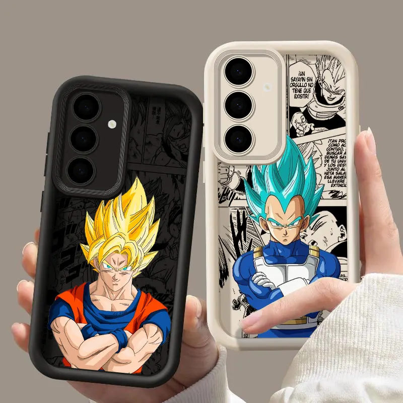 Dragons-Anime-Ball-Gokus Vegetas S24FE Phone Case For Samsung Galaxy S24 S23 S21 S20 Fe S25 Ultra S22 Plus Shockproof Back Cover