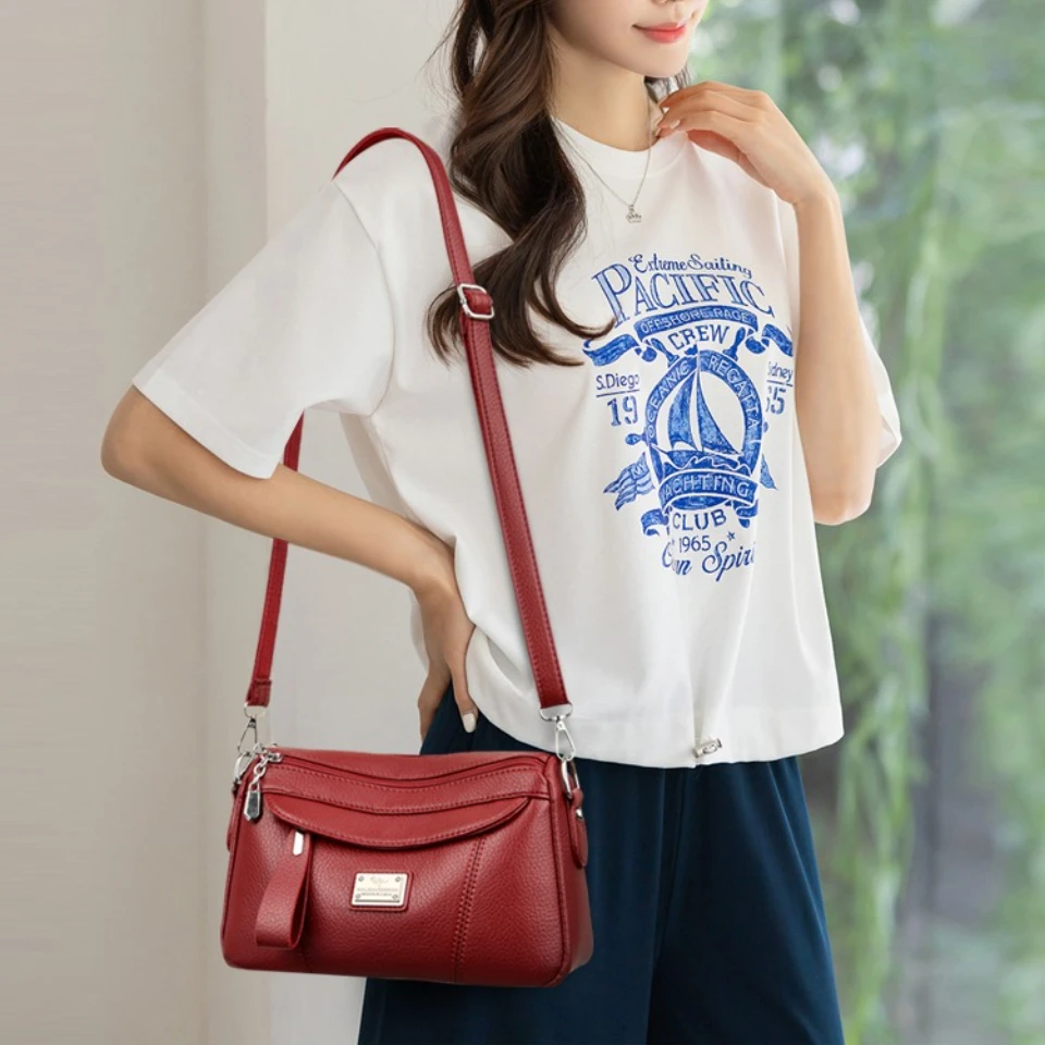 Torebki damskie na ramię z miękkiej skóry PU najwyższej jakości, luksusowe torebki damskie, listonoszki, torebki crossbody, damskie portmonetki, torebki do ręki.