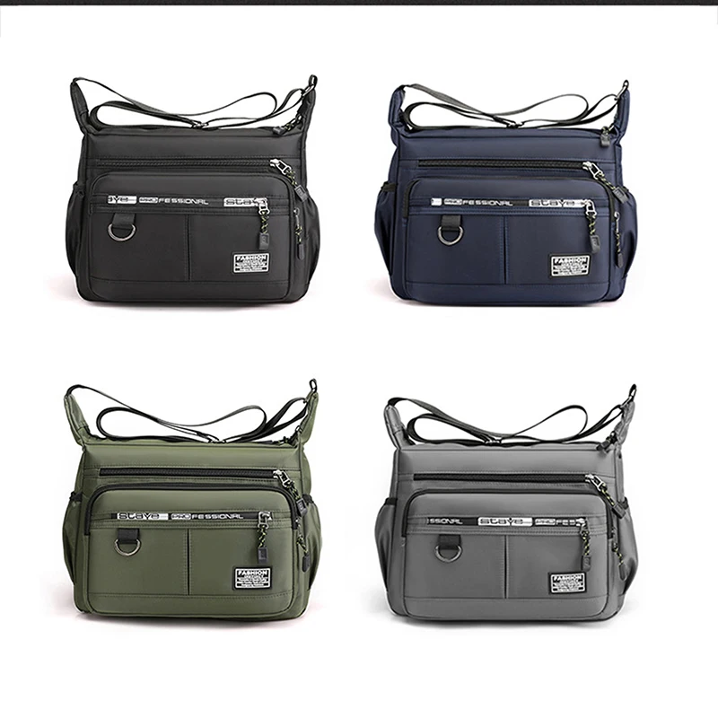 2024 Men\'s Messenger Bag Crossbody Shoulder Bags Men Small Sling Pack For Work Business Waterproof Oxford Packs Satchel Purse