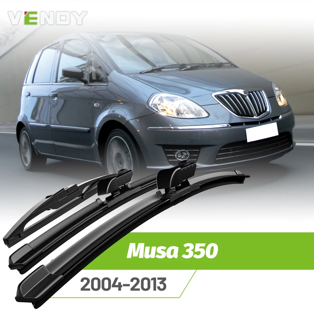 

Front & Rear Wiper Blades Set For Lancia Musa 350 2004-2013 Windshield Windscreen Window Rain Brushes 23"+15"+13"