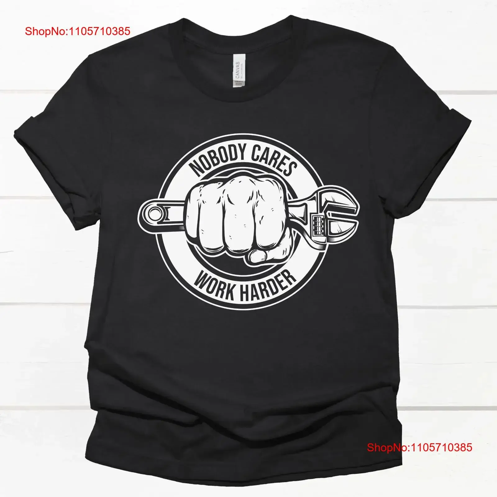 Engineer Nobody Cares Work Harder T Shirt Heavy Cotton Funny Engineering Quote for Engineers Graduation vintage Washed