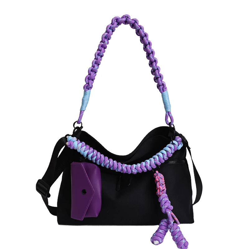 Fashion Lightweight Nylon Casual Sweet Shoulder Bags for Women Hot Sale Concise Interior Zipper Pocket Women's Crossbody Bags