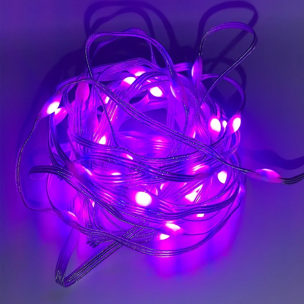 5M 5V/12V 2812b Led String Lights Rgb Droom Kleur Adresseerbare Individueel Led Modules Voor Bruiloftsfeest Kerst Decoratie