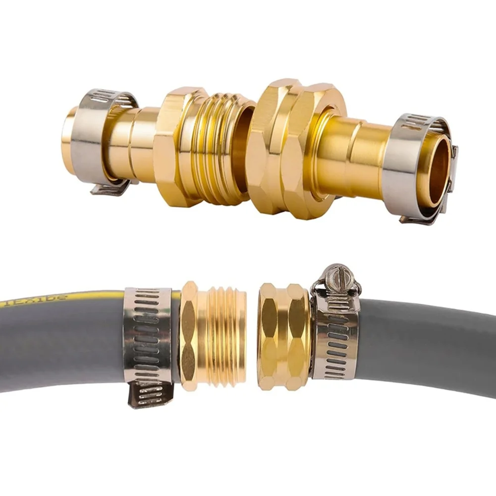 For Fixing Leaking Hoses Garden Hose Repair Kit Aluminum Garden Hose Connector Aluminum Connector Stainless Steel Clamps
