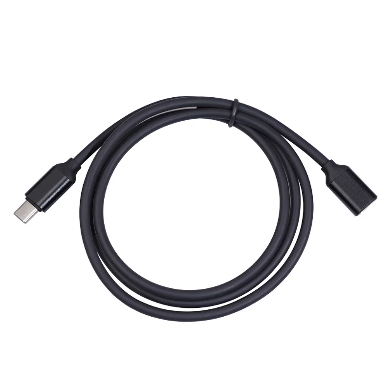 60w tipo-c macho para fêmea cabo de extensão 3a 20v usb fonte de alimentação 0.5/1/1.5m cabo de carregamento que estende a linha de cabo do conector