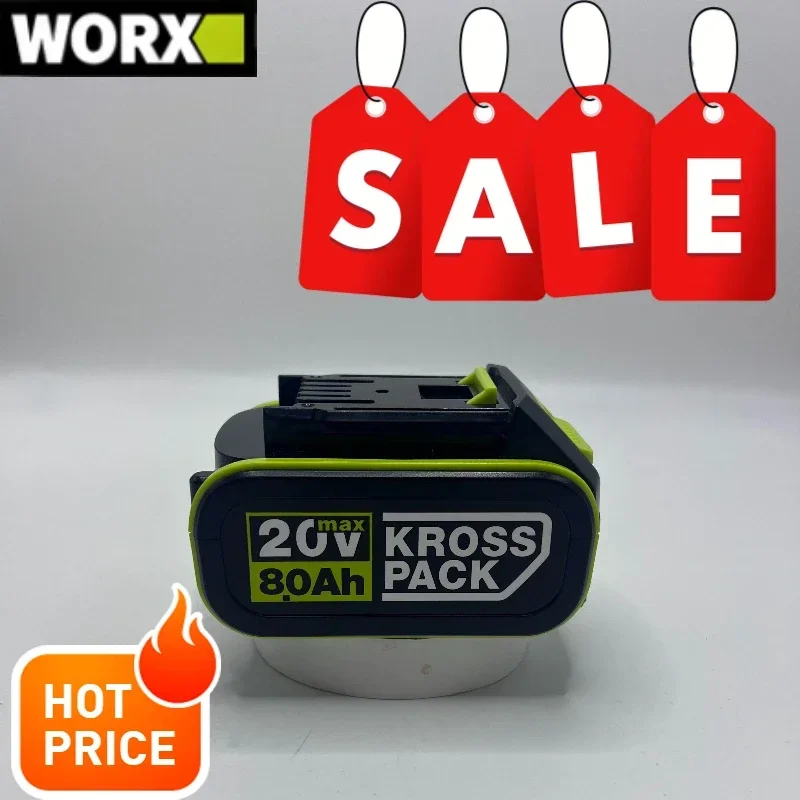 6.0Ah High Capacity For WORX 20V Lithium Ion Battery Long Runtime Stable Durable Battery Pack Fit Multiple Electric Power Tools