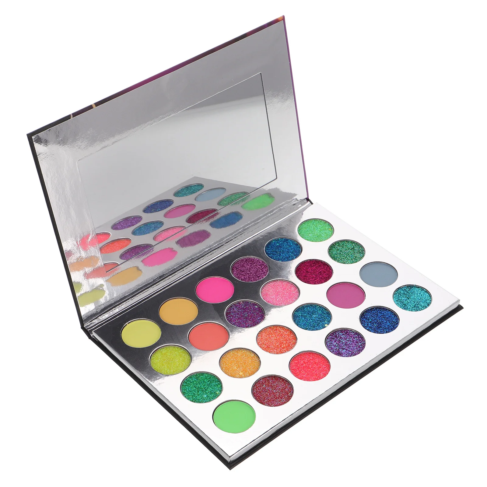 

24 Colors Halloween Glow in The Dark Eyeshadow Palette Smooth Blending Long Lasting Party Stage Makeup Palette