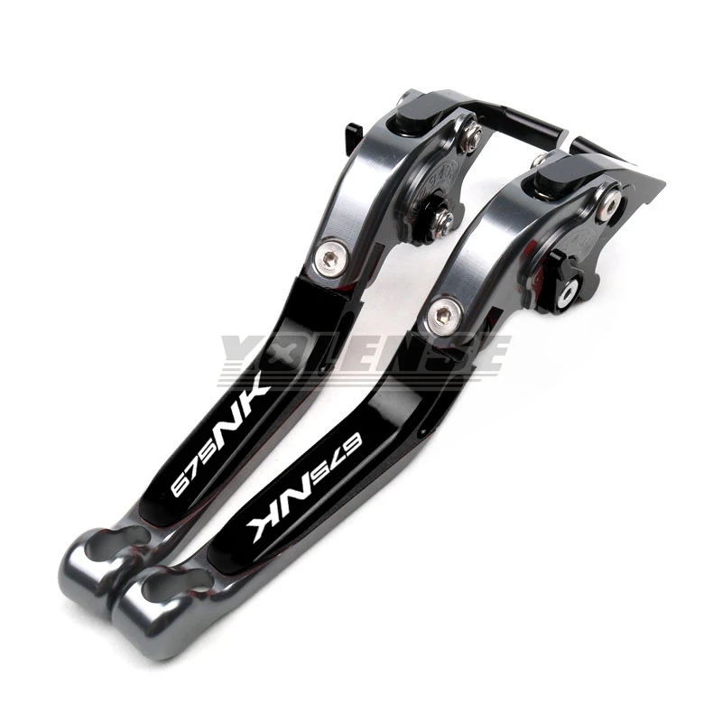 Motorcycle Accessories Adjustable Folding Extendable Brake Clutch Levers For 675NK 675 NK 2025