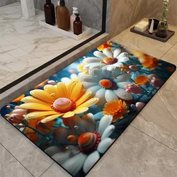 Bathroom Carpet Bath Mat Super Absorbent Foot Floor Mats Anti Slip Quick Dry Shower Pad Toilet Rugs Doormat Washable