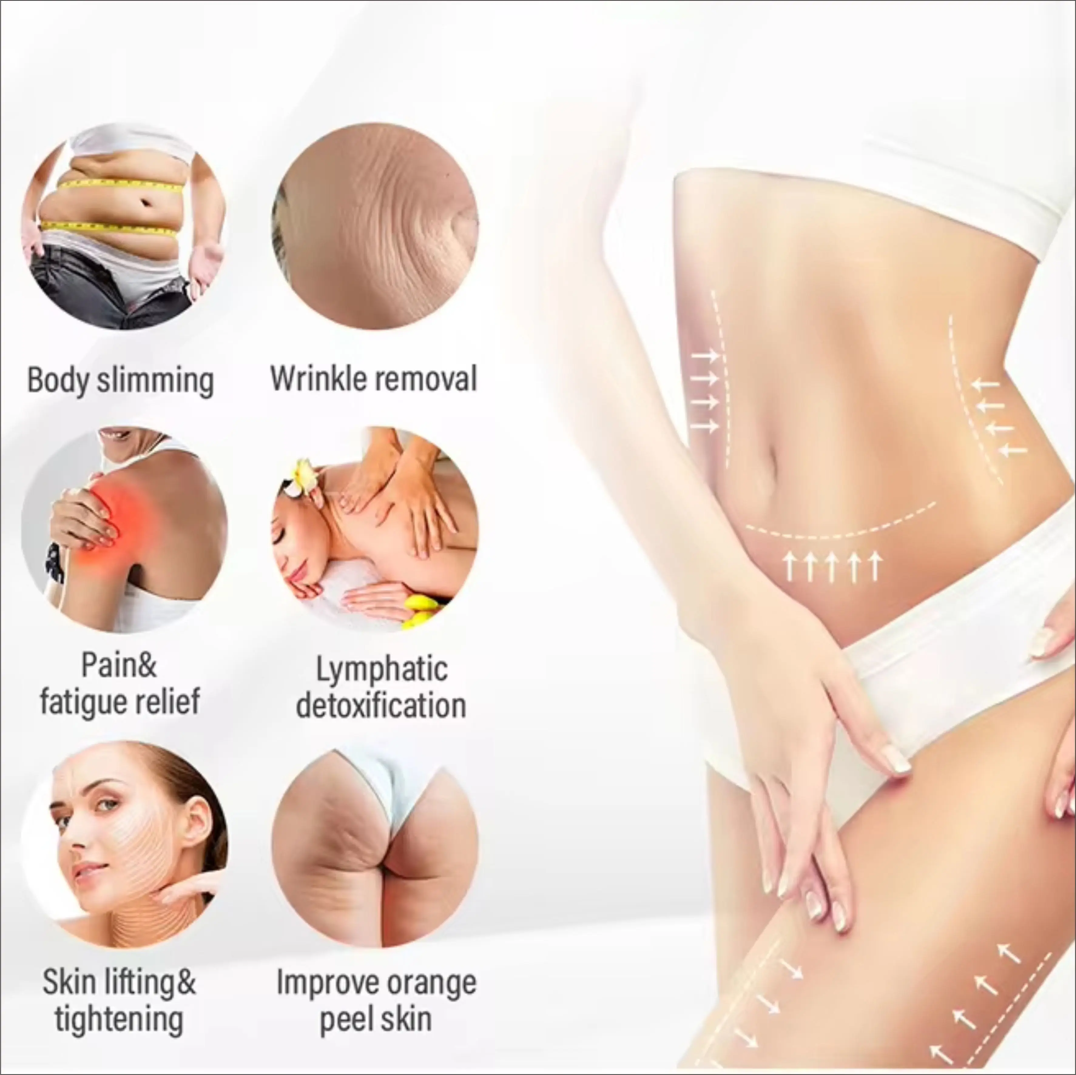 

9 в 1, 80 К, кавитационная вакуумная машина для похудения, кавитационная машина, липо-лазерные подушечки, сжигание жира, уменьшение целлюлита, скульптура тела