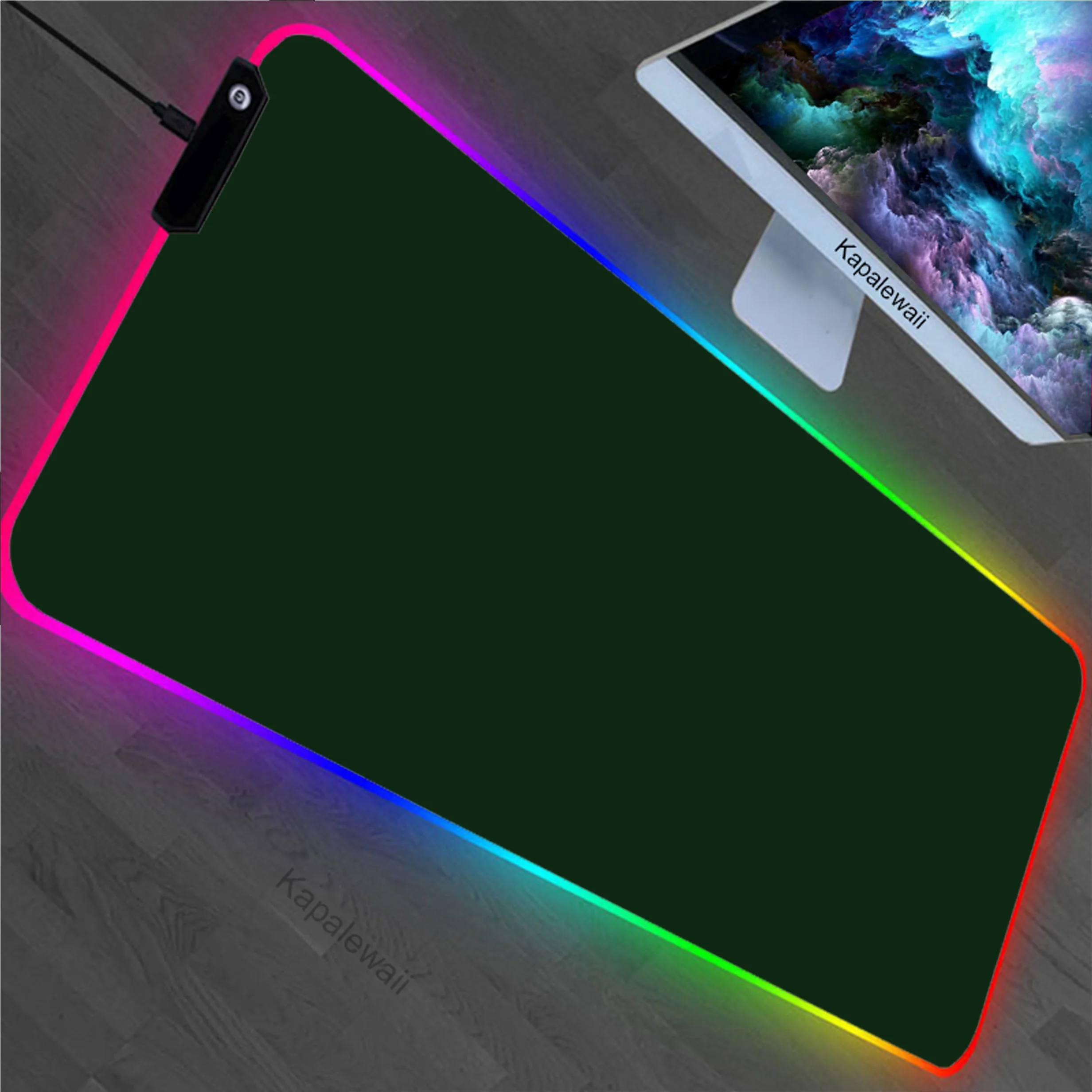 

Pure Color RGB XXL Locking Edge Mouse Pad 900x400mm Mousepad Mechanical Keyboard Gamer Desk Mice Computer Peripherals Office Mat