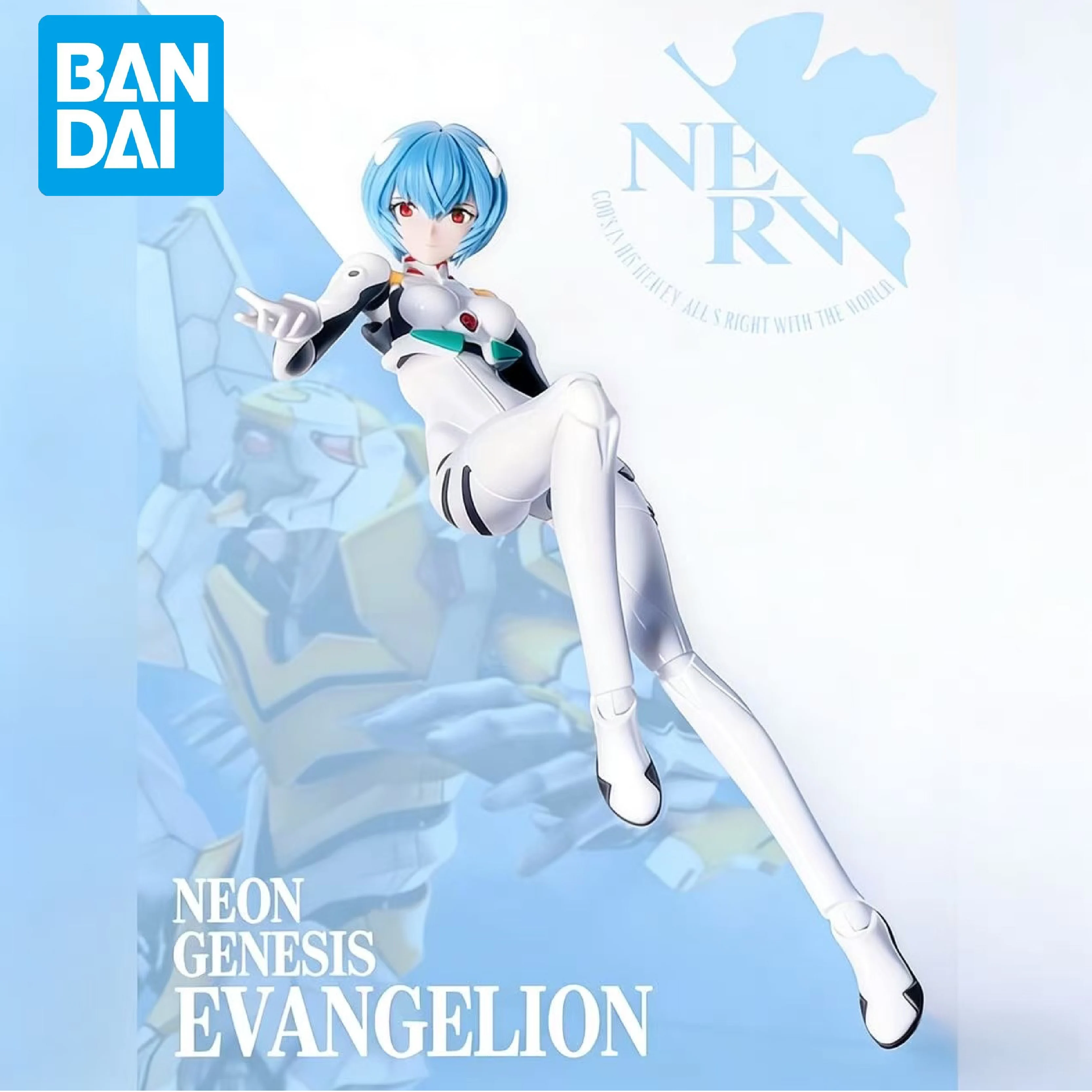 

In Stock BANDAI 30MP Rei Ayanami Battle Suit Driving Suit EVA New Theater Version Assembled Model Movable Figure Collection Gift
