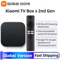 Global Version Xiaomi Mi TV Box S 2nd Gen 4K Ultra-HD Quad-core Processor Dolby Vision HDR10+ Google Assistant Smart TV Mi Box