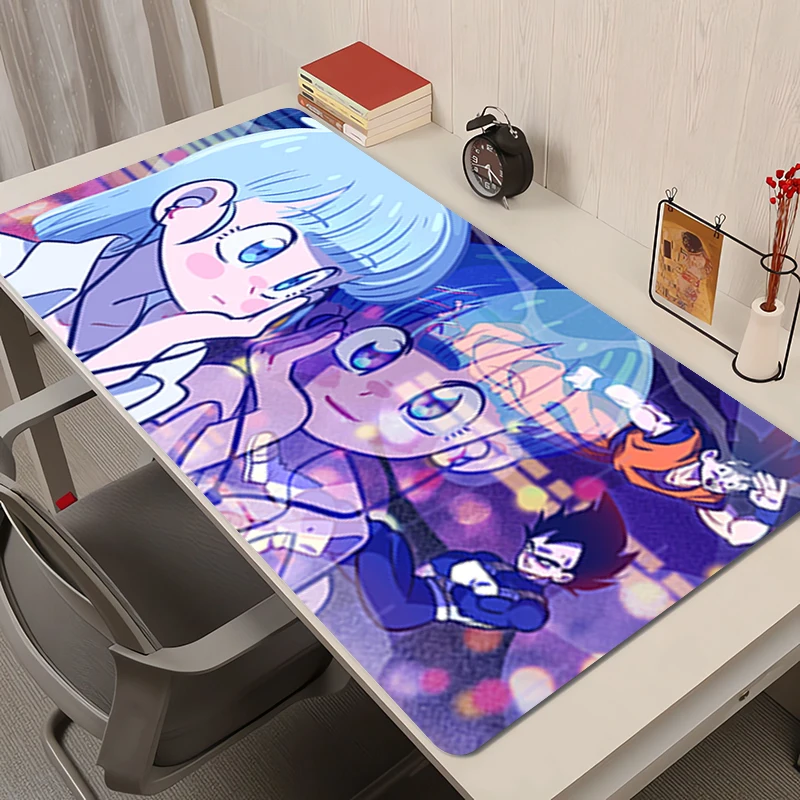 Mouse Pad Anime Rubber Mousepad Office Desk Mat Gaming Mats Dragon Ball Bulma PC Accessories Extended Pad Non-Slip Keyboard Mat